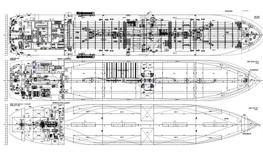 technical draft of new built cement carrier CEMCLIPPER